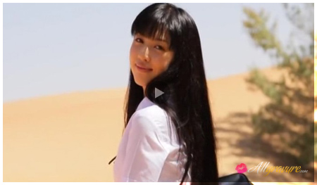 Azusa Togashi lovely Asian teen model poses outside