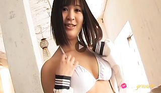 Hot Japanese model gives hot upskirt shots