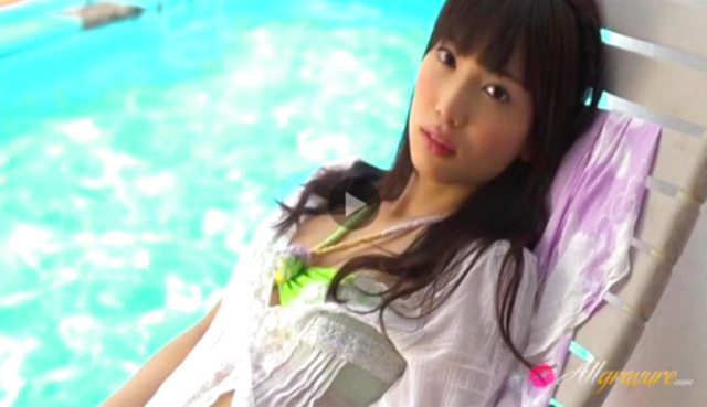 Miu Kamisaka amazing Asian teen in her tiny bikini